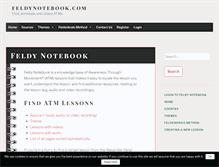 Tablet Screenshot of feldynotebook.com